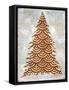 Decorated Red and Gold Xmas Tree-Cora Niele-Framed Stretched Canvas