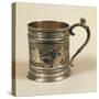 Decorated Silver Mug with Mythological Scenes by Rebecca Emes and Martin Hall-null-Stretched Canvas