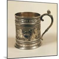 Decorated Silver Mug with Mythological Scenes by Rebecca Emes and Martin Hall-null-Mounted Giclee Print