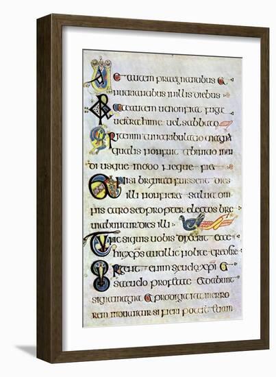 Decorated Text Page, 800 Ad-null-Framed Giclee Print