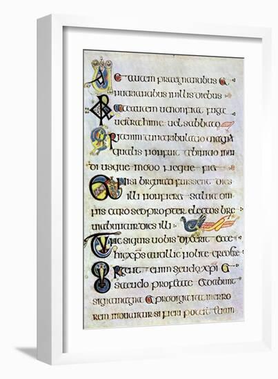 Decorated Text Page, 800 Ad-null-Framed Giclee Print