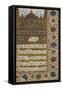 Decorated Text Page From Manuscript Of Historical Notices Of Some Princely Families-null-Framed Stretched Canvas