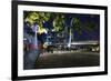 Decorated Tree of a Couple in Love in Front of Holbeinsteg, Footbridge, Frankfurt on the Main-Axel Schmies-Framed Photographic Print