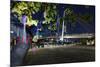 Decorated Tree of a Couple in Love in Front of Holbeinsteg, Footbridge, Frankfurt on the Main-Axel Schmies-Mounted Photographic Print