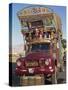 Decorated Truck, Typical of Those on the Karakoram Highway in Pakistan-Alison Wright-Stretched Canvas