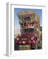 Decorated Truck, Typical of Those on the Karakoram Highway in Pakistan-Alison Wright-Framed Photographic Print