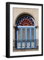 Decorated Window, Detail from Palace of Counts of Santovenia, Today Hotel Santa Isabel-null-Framed Giclee Print