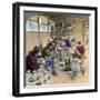 Decorating Awata Porcelain Ware in the Famous Kinkosan Works, Kyoto, Japan, 1904-Underwood & Underwood-Framed Giclee Print