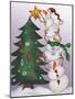 Decorating Snowmen-Elizabeth Medley-Mounted Art Print