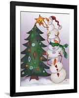 Decorating Snowmen-Elizabeth Medley-Framed Art Print