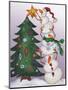 Decorating Snowmen-Elizabeth Medley-Mounted Art Print