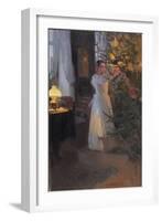 Decorating the Christmas Tree, 1910-Alexej Korin-Framed Giclee Print