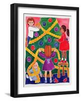 Decorating the Christmas Tree-Cathy Baxter-Framed Giclee Print