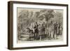 Decoration Day at Philadelphia, Orphans Decorating their Fathers' Graves in Glenwood Cemetery-null-Framed Giclee Print