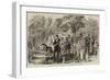 Decoration Day at Philadelphia, Orphans Decorating their Fathers' Graves in Glenwood Cemetery-null-Framed Giclee Print