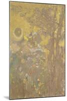 Décoration Domecy : arbres sur fond jaune-Odilon Redon-Mounted Giclee Print