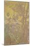 Décoration Domecy : arbres sur fond jaune-Odilon Redon-Mounted Giclee Print