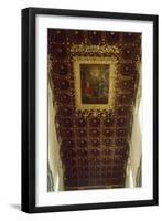 Decoration of Ceiling, Interior of Basilica of Santa Croce, Lecce, Apulia, Italy-null-Framed Giclee Print