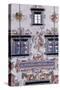 Decoration of Facade of Old Town Hall in Lindau, Detail, Germany-null-Stretched Canvas
