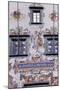 Decoration of Facade of Old Town Hall in Lindau, Detail, Germany-null-Mounted Giclee Print