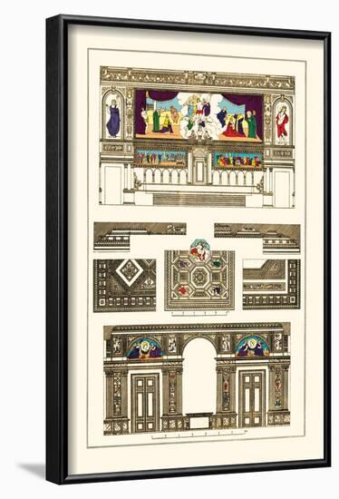 Decoration of Large Halls, Polychrome-J. Buhlmann-Framed Art Print