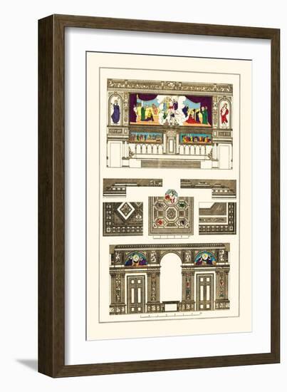 Decoration of Large Halls, Polychrome-J. Buhlmann-Framed Art Print