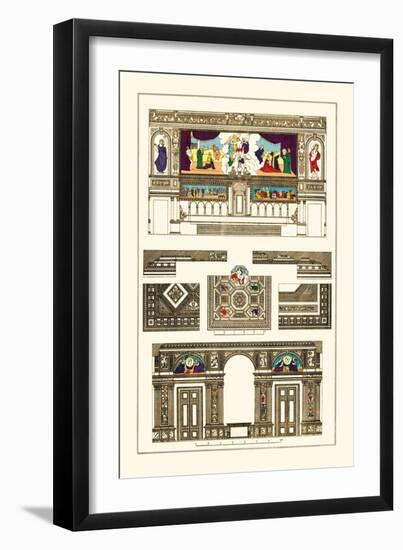 Decoration of Large Halls, Polychrome-J. Buhlmann-Framed Art Print