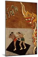 Decoration on an Ox Cart Depicting Muay Thai-null-Mounted Giclee Print