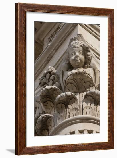 Decoration on Basilica Di Santa Croce in the Baroque City of Lecce, Puglia, Italy, Europe-Martin-Framed Photographic Print