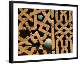 Decoration on the Remains of a 12th Century Ghorid Arch, Friday Mosque, Herat, Afghanistan-Jane Sweeney-Framed Photographic Print