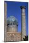 Decoration on tower and dome of Shir-Dar Madrasa, Samarkand. Uzbekistan, c20th century-CM Dixon-Mounted Photographic Print