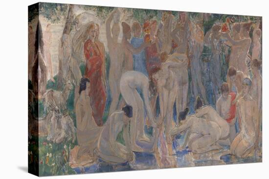 Decoration: The Excursion of Nausicaa-Dame Ethel Walker-Stretched Canvas