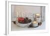 Decoration, White, Window Frame, Candles, Apple, Cone-Andrea Haase-Framed Photographic Print