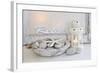 Decoration, White, Window Frame, Lettering, Relax, Lantern, Candle, Bowl, Stones, Starfish-Andrea Haase-Framed Photographic Print