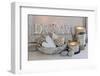 Decoration, White, Window Frames, 'Dream', Candles, Bowls, Mussels, Stones, Heart-Andrea Haase-Framed Photographic Print