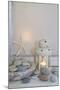 Decoration, White, Window Frames, Lantern, Candle, Bowl, Stones, Starfish-Andrea Haase-Mounted Photographic Print