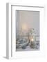 Decoration, White, Window Frames, Lantern, Candle, Bowl, Stones, Starfish-Andrea Haase-Framed Photographic Print