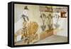 Decoration with Lilies, Akrotiri Fresco, Thera-null-Framed Stretched Canvas