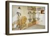 Decoration with Lilies, Akrotiri Fresco, Thera-null-Framed Giclee Print