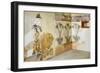 Decoration with Lilies, Akrotiri Fresco, Thera-null-Framed Giclee Print