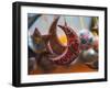 Decorations for Sale in Stuttgart Christmas Market, Germany.-Jon Hicks-Framed Photographic Print