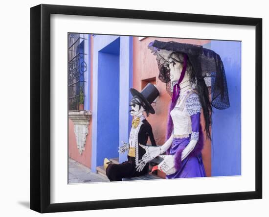 Decorations for the Day of the Dead (Dia de los Muertos), Oaxaca, Mexico, North America-Melissa Kuhnell-Framed Photographic Print