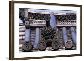 Decorations of a Gabled Roof-null-Framed Photographic Print