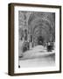 Decorative Arches and Ceiling View inside Vatican Library-null-Framed Photographic Print