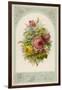 Decorative Arrangement of Roses with Other Flowers-null-Framed Art Print