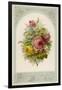 Decorative Arrangement of Roses with Other Flowers-null-Framed Art Print