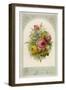 Decorative Arrangement of Roses with Other Flowers-null-Framed Art Print