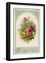 Decorative Arrangement of Roses with Other Flowers-null-Framed Art Print