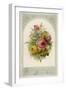 Decorative Arrangement of Roses with Other Flowers-null-Framed Art Print