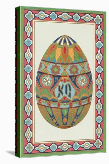 Decorative Art Egg Motif-null-Stretched Canvas